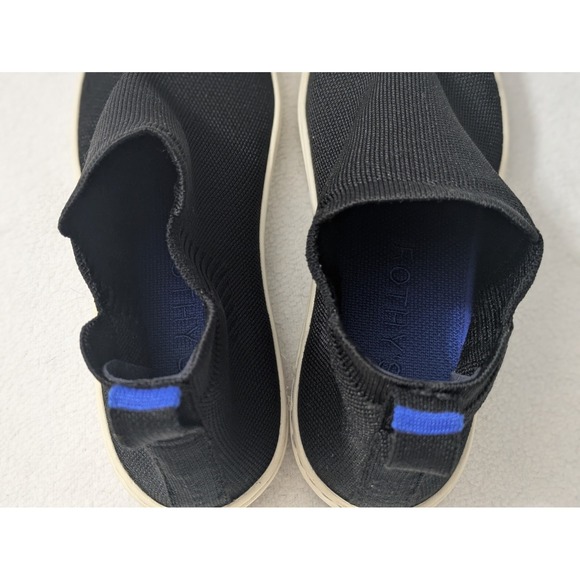 Rothy's Women's The Chelsea Boot Black Knit Pull On Ankle Shoes Size 8 Comfy - Picture 4 of 8